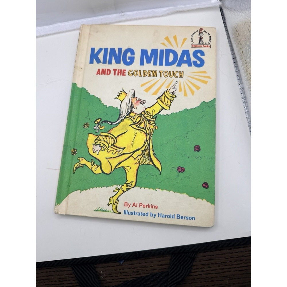 1969 Beginner Book "King Midas and the Golden Touch" Vintage Hardcover